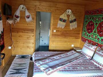 Фото номера Двухместный номер с 1 кроватью и видом на горы Лоджи Cabana Floare de Maramures г. Сигету-Мармацией 5
