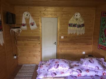 Фото номера Двухместный номер с 1 кроватью и видом на горы Лоджи Cabana Floare de Maramures г. Сигету-Мармацией 5