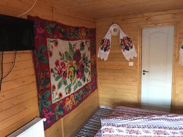 Фото номера Двухместный номер с 1 кроватью и видом на горы Лоджи Cabana Floare de Maramures г. Сигету-Мармацией 3