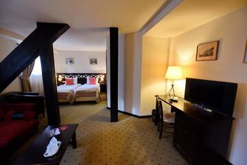 Фото номера Улучшенный двухместный номер с 2 отдельными кроватями Отель Hotel Gradina Morii г. Сигету-Мармацией 2